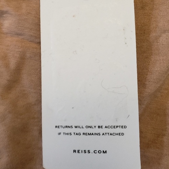 NEW Reiss Tora Ruched Jersey Body-Con Wool Viscose Knit Dress Blush Size Large - Picture 3 of 9